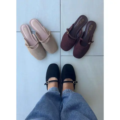 Patrick Slip On Suede Ballet Flat (Size Up Half a Size)