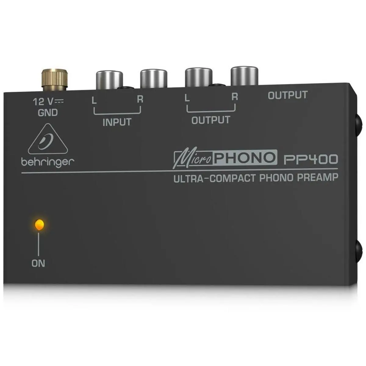 Behringer Microphono PP400 Ultra-Compact Phono Preamp, 50W Output Impedance, RIAA Frequency Response