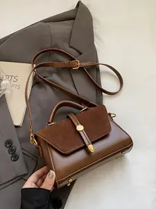 Elegant College Style Women's Fashion Crossbody Bag, Designer PU Everyday Shoulder Bag, Durable Multifunctional Tote, Ideal Gift for Commute and Travel