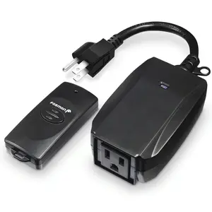 WavePoint  Remote Control Outdoor Electrical Outlet  Weatherproof Heavy Duty 3-Prong Plug-in ETL Listed ( Included) 1 Pack