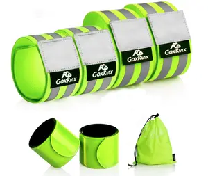 Reflective Bands Running Gear 6 Pack-Adjustable Reflective Armband Arm