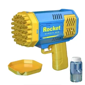 50ML Gatling-Style 40-Hole Bubble Machine, Safe Material, Suitable for Ages 3-8, Indoor/outdoor Use, Battery-Powered, Perfect for Festivals, Party Bubble Machine