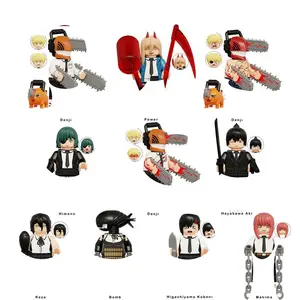 Cartoon Anime Style Building Blocks Figures, Collectible Mini Action Figures, DIY Assembly Model Gift for Anime Lovers Kids