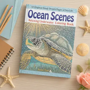 Ocean Scenes Coloring Book