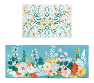 Plow & Hearth Set of 2 Washable Runner and Mat