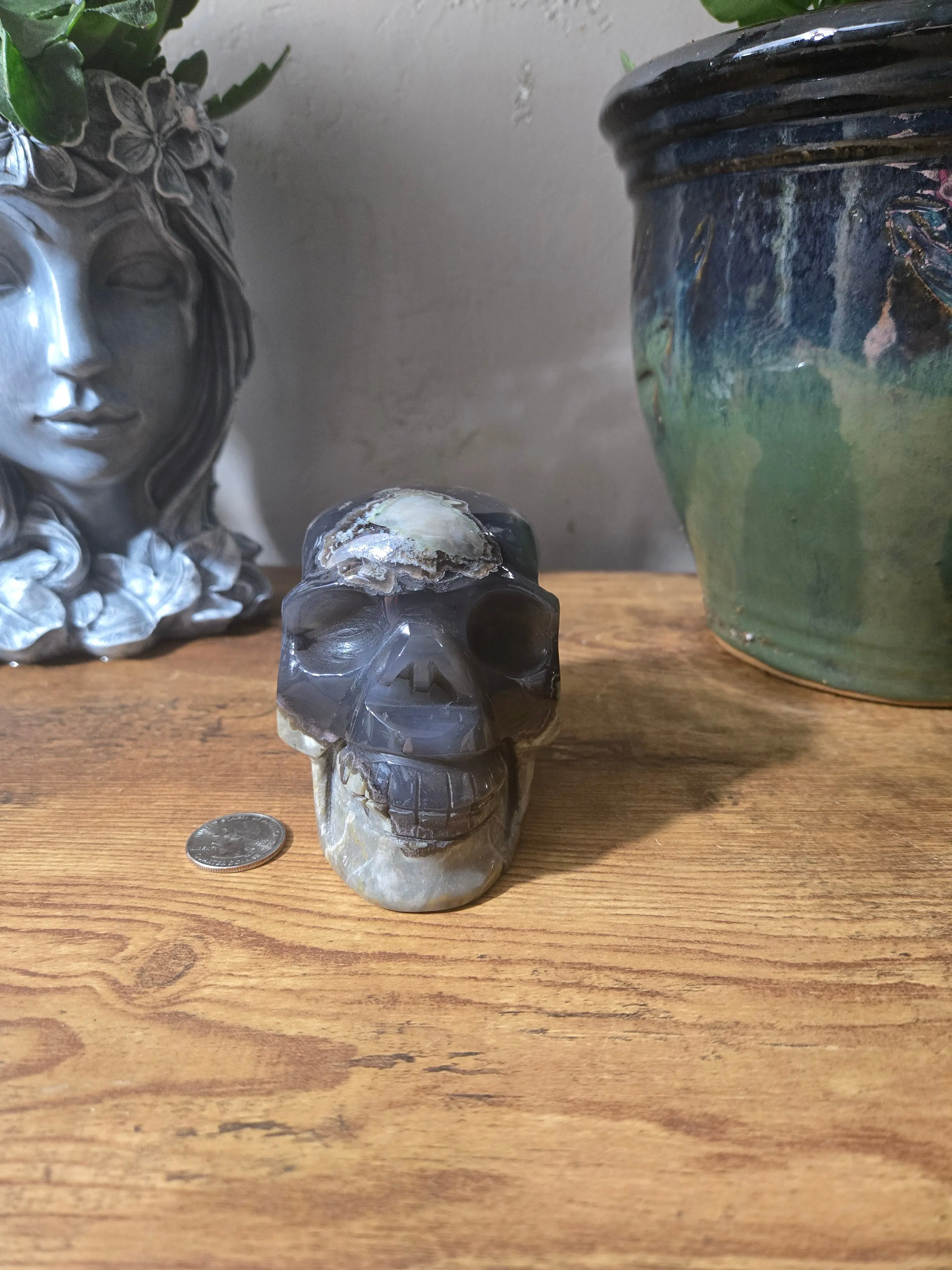 Volcano Agate Skull Volcano Agate Skull
