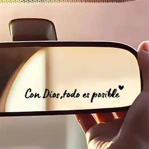 4x ConDios Todo ES Posible Mirror Decal for car, Spanish Car Rearview Mirror Stickers ,Waterproof Christian Car Accessories for Bottle Laptop Window Sticker Suitable for car rearview mirrors, water cups, mirrors,Car mirror sticker