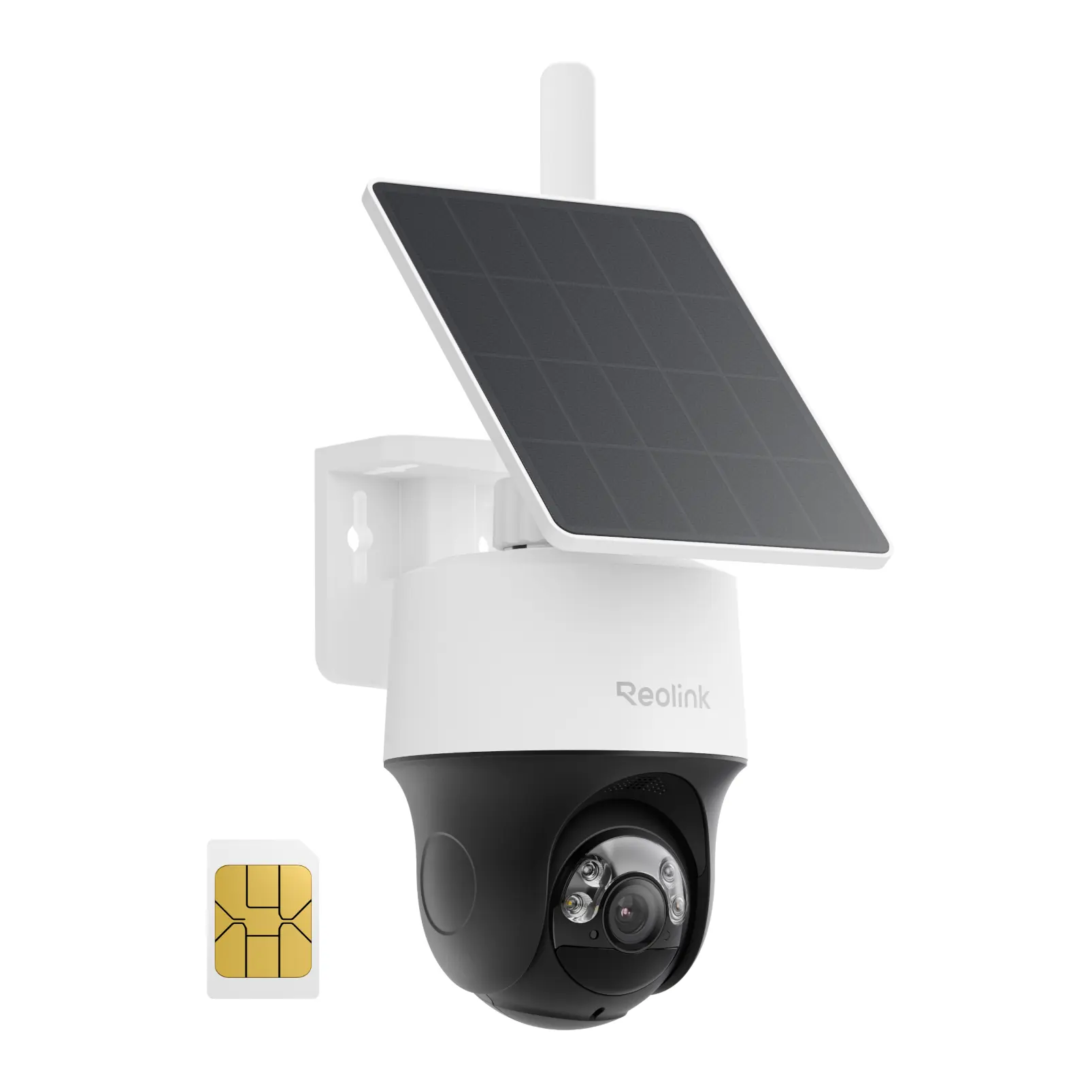 Reolink Go PT S Lite 4G LTE Solar Security Camera, 2K, Built-in SIM, 355° Pan-Tilt, Auto Tacking, AI Detection