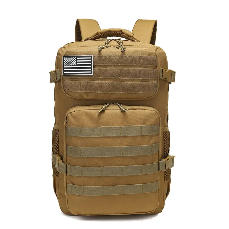 Outdoor military fan anti-splashing and wear-resistant large-capacity mountaineering bag 35L tactical riding, hiking and camping equipment backpack
