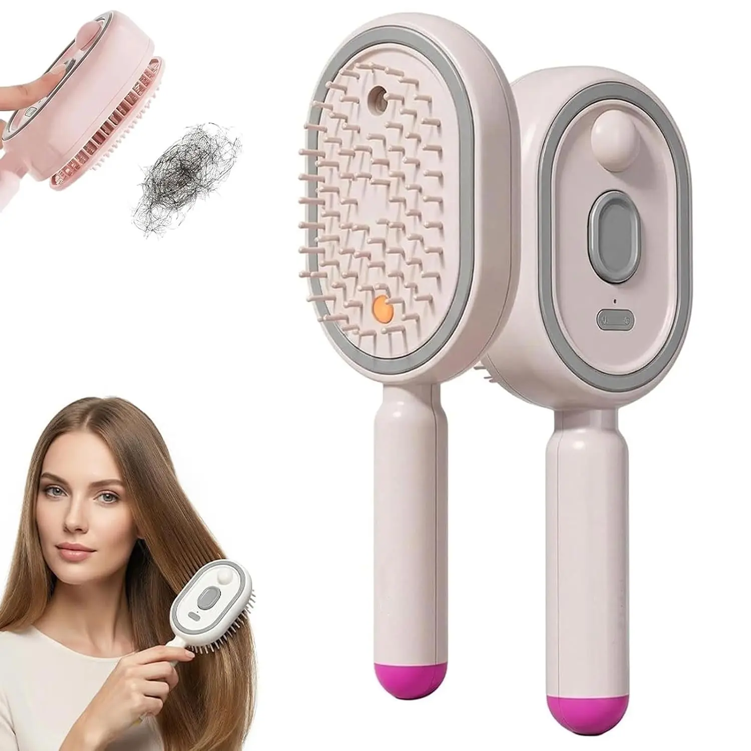 2026 New Electric Spray Air Cushion Massage Comb,5 in 1 Rechargeable Air Cushion Hair Brush, Anti-Frizz, Scalp Care & Hydration, Wet/Dry Use, Premium Hair Care Tool for Women Generic
