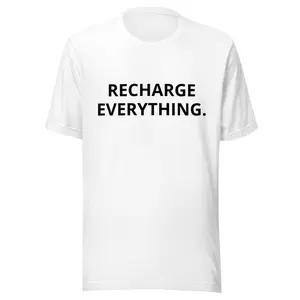 Recharge Everything — Unisex Tech T‑Shirt
