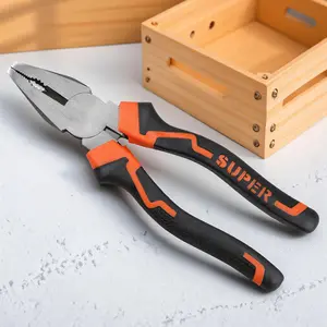 8 Inch Multifunctional Flat-nose Pliers, Anti-slip Handle Tiger Pliers, Industrial Grade Heavy Duty Hardware Tools, Household Modification Plier