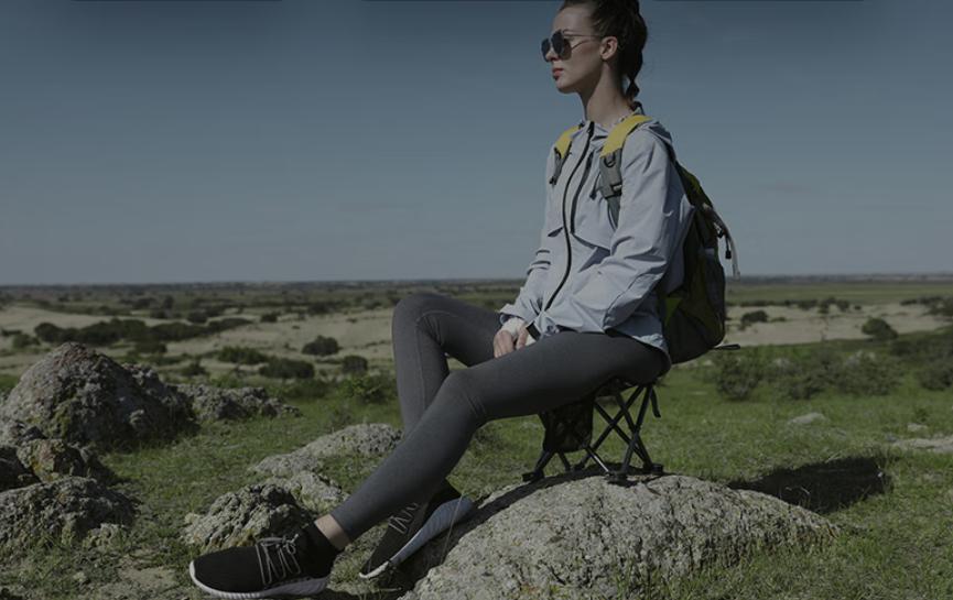 KingCamp Camping Stool – Small Portable Folding Stool, Mini Lightweight Backpacking Lounging Chair for Outdoor Camping, Hiking, Fishing, Travel, and Picnics