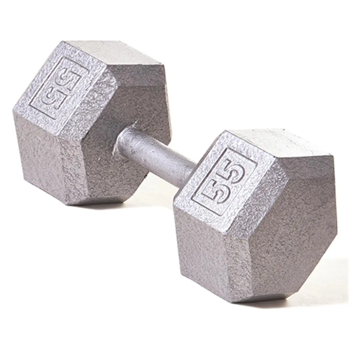 212 MAIN Hex-Shape Hex Dumbbell with Straight Handle - 55 lbs Weight Training Gear for Secure Grip, Leg Training Equipment, Home Gym Use