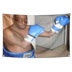 Boxing Green Lesater Beetlejuice Flag 3x5 Feet Old PhotoBanner  Funny Flags for Room With Bass Groments for College Dorm Room Decor