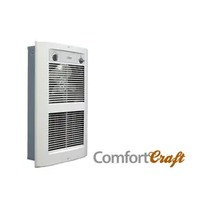 King Electric LPW1227T-S2-WD-R 120V 2750W Large Wall Heater with Thermostat, White Dove