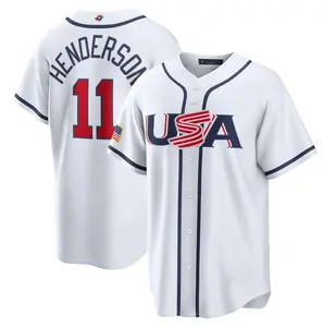 Men's #11 Gunnar Henderson USA 2026 World Baseball Classic Baseball Jerseyy