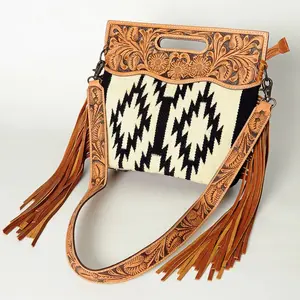 Small Mountain Western Leather Crossbody Purse