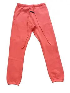Sweatpants  Men's Coral Cotton Soft Casual Workout Joggers with Elastic Waist Menswear Trouser