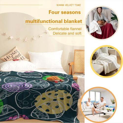 Oil Painting Horse Blanket Throw Blanket Soft Fuzzy Travel Blanket for Bedroom Living Room Couch Office Car All Season Gift for Girls Boys Women Men 60"x50"