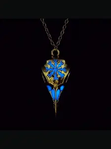 New Unisex Vintage Glowing Pendant Viking Raven Skull Eagle Beak Night Glow Necklace Jewelry Accessory