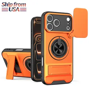 Military Grade Shockproof Smartphone Casing for iPhone 11-16 Plus, 17 Pro Max, Handheld Devices Accessories with 360 MagSafe Car Holder, Dual Stand, Camera Protection, Soft TPU Edge, Hard PC Backside, Mech Style Rotating Case