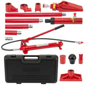 Heavy Duty 12 Ton Hydraulic Porta Power Jack Set, Electric Auto Body Frame Repair Tool, 4.6 Ft Hose 26455 LBS Capacity for Automotive Truck Garage Maintenance Including Storage Case Pneumatic Jack