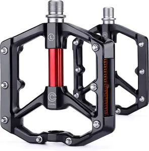 Road/MTB  Pedals -  Alloy Bicycle Pedals - Mountain  Pedal with Removable Anti-Skid Nails