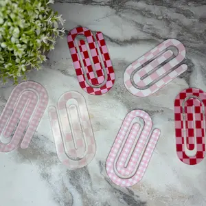 Jumbo Paperclip - Checkered Assortment