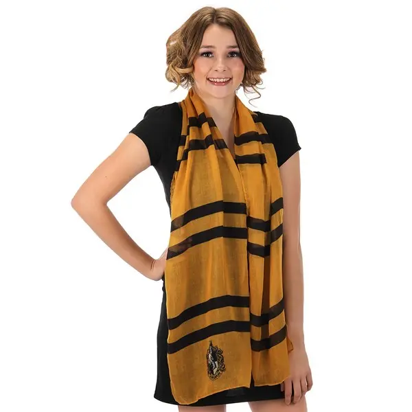Hufflepuff Lightweight Harry Potter Scarf, Badger