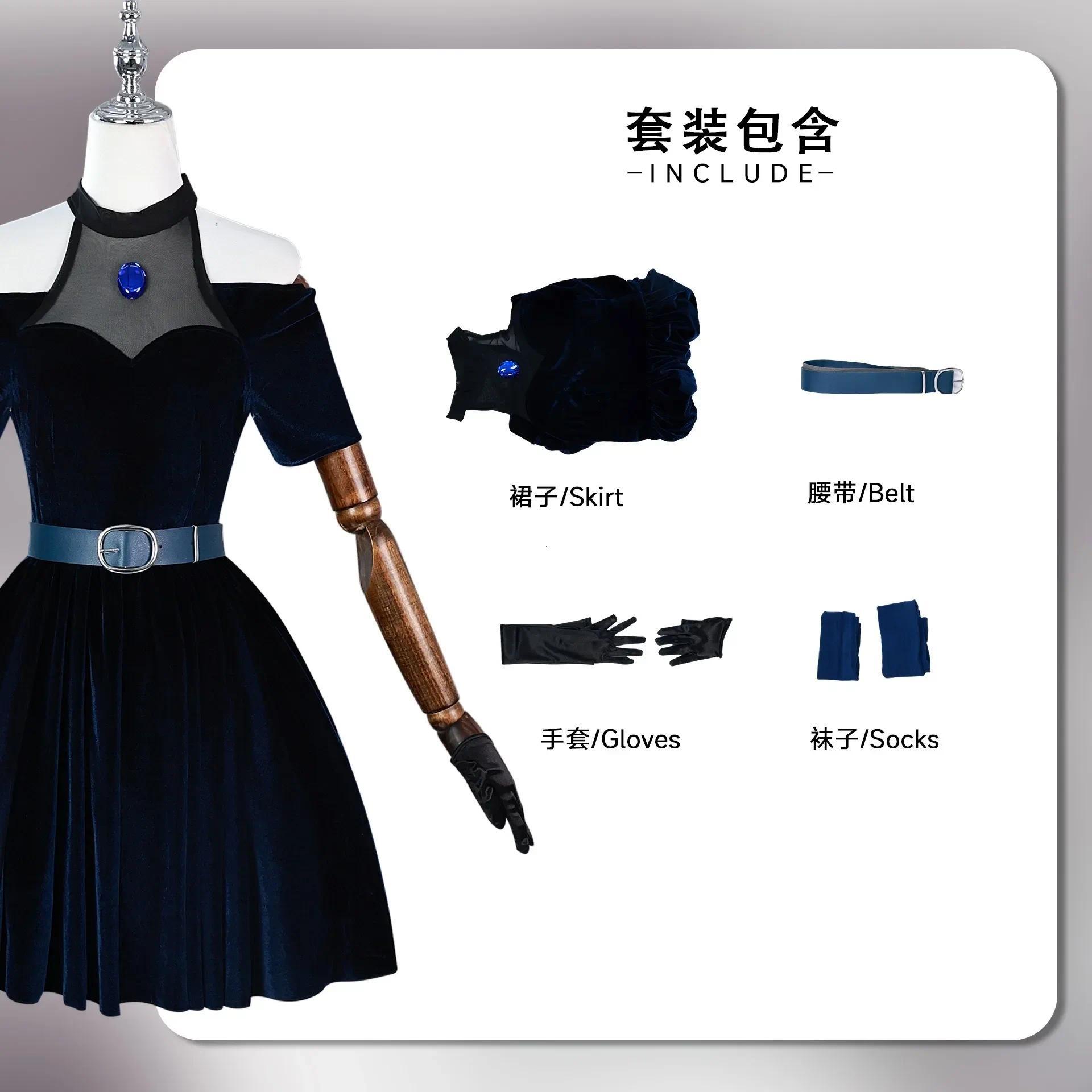 Halloween 2026  Alien Stage Mizi Cosplay Costume pour femme, robe, perruque, Anime, Halloween, carnaval, fête
