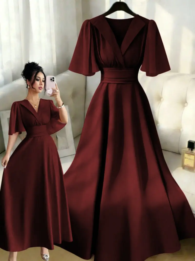 maroon combination colour dress - TikTok Shop maroon combination colour dress - TikTok Shop
