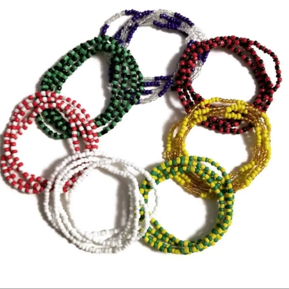 7 Eleke Collar De Santeria Yoruba Religion Orisha Necklace Traditional Beaded Necklace for Spiritual Wearers Size 17 Inch