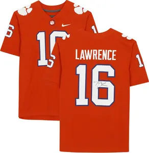 Trevor Lawrence Clemson Tigers Autographed Orange Nike Game Jersey - Signature on Back - Fanatics Authentic Certified