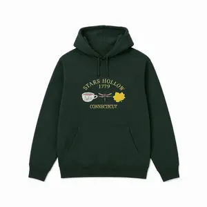 Embroidered Stars Hollow Connecticut Sweatshirt – Cozy Fall Gilmore Girls Crewneck Pullover, Luke’s Coffee Aesthetic Shirt, Bookish TV Show Gift for Women