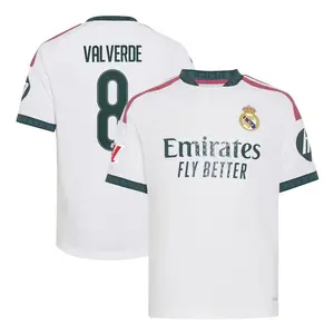 Unisex White Soccer Jersey Personalized Name & Number Football Shirt Unisex Breathable Fan Style Tee 2026/2027 Home
