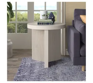 Hudson&Canal Holm 22" Wide Round Side Table