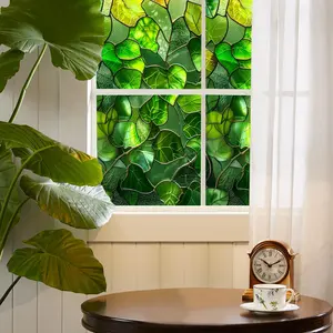 Leaf Pattern Static Cling Window Sticker, Double Sided Window Decal, Decorative Sticker for Home Living Room Bedroom, Home Decor, Ornaments