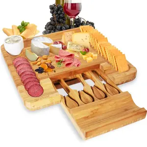 Bamboo Cheese Board & Cutlery Set