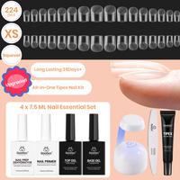 Extra Short Squoval 【Kit】16 Sizes-224 Pcs