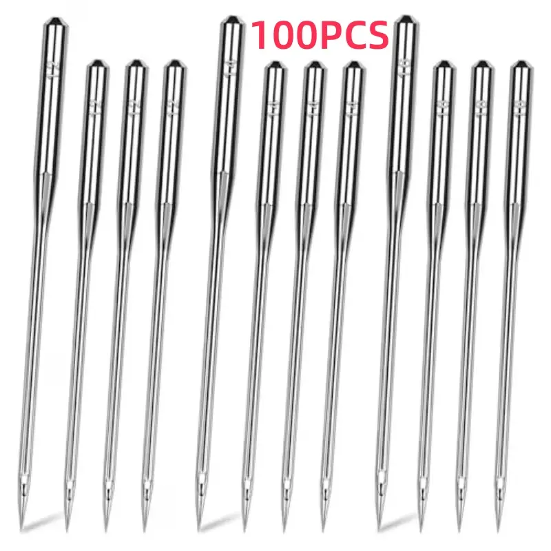 50 Pcs Size 100/16 Universal Leather&Jeans Sewing Machine Needles, Heavy Duty Machine Needles for Thickened Fabrics, Compatible with Home Sewing Machine