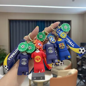 New football jersey keychain pendant, World Cup football keychain, sports event souvenir