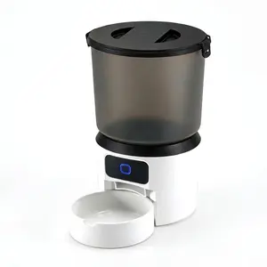 Smart Pet Feeder, WiFi-Enabled 4L Timer, Remote Control via Tuya App, Dual Power Supply for Cats and Dogs, Adapter & Batteries Not Included