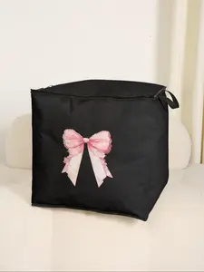 Butterfly Print Thickened Quilt Storage Bag,cute Practical Kids Bedding Organizer,durable Material,easy Carry Handle,family Use,tidy Blankets Toys, Storage Totes