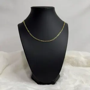 Figaro Chain - Elegant 14k Gold Plated Figaro Link Necklace 45cm for Everyday Wear
