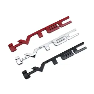 3D IVTEC Logo Metal Emblem Badge Decals Car Sticker for Honda City cb400 i-VTEC vfr800 Civic Accord Odyssey Spirior CRV SUV