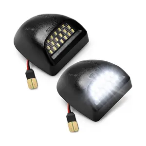 LED License Plate Light Assembly for 1999-2013 Chevy Silverado 1500 2500 3500,GMC Sierra Suburban Tahoe Yukon,Escalade 2Pcs 6000K White Tag Lamp Replacement IP67 Waterproof Plug and Play