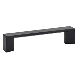 212 MAIN Emtek 6 in. Center-to-Center Trinity Cabinet Pull, Flat Black, Contemporary Look, Included Installation Screws, Trinity Pull