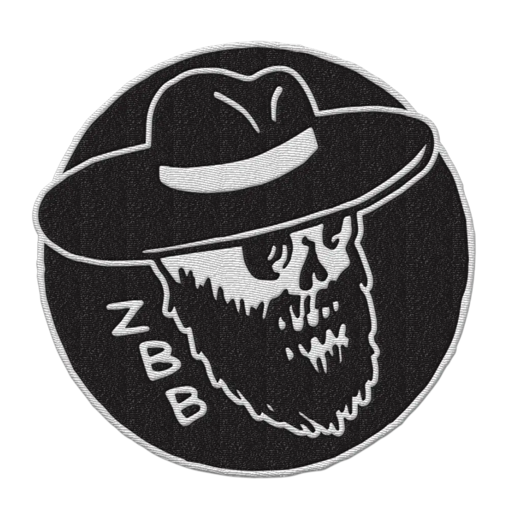 Embroidered Skull Logo Patch