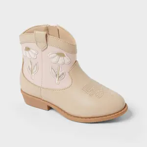 Toddler Xanthe Floral Boots - Cat & Jack Pink 6T